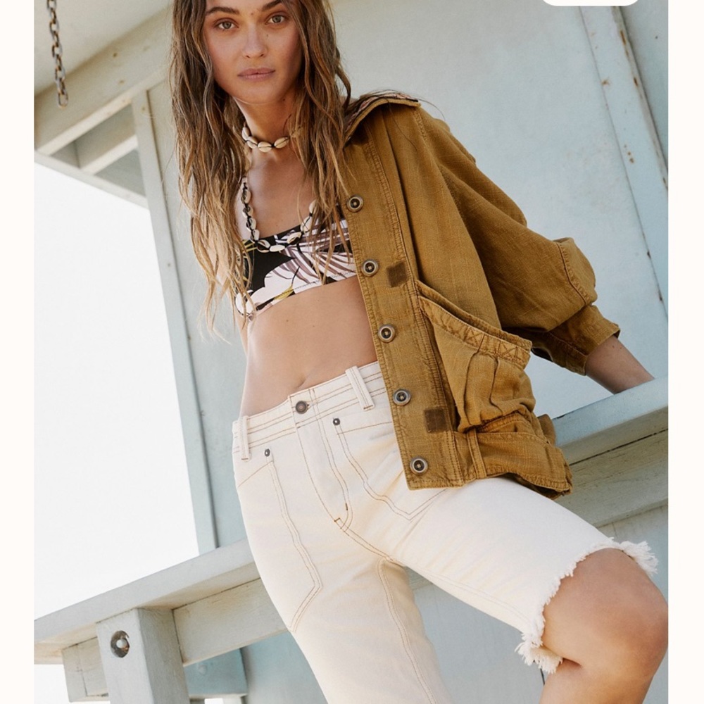 NWT Free People Jayde Safari Bomber Jacket - Picture 2 of 7